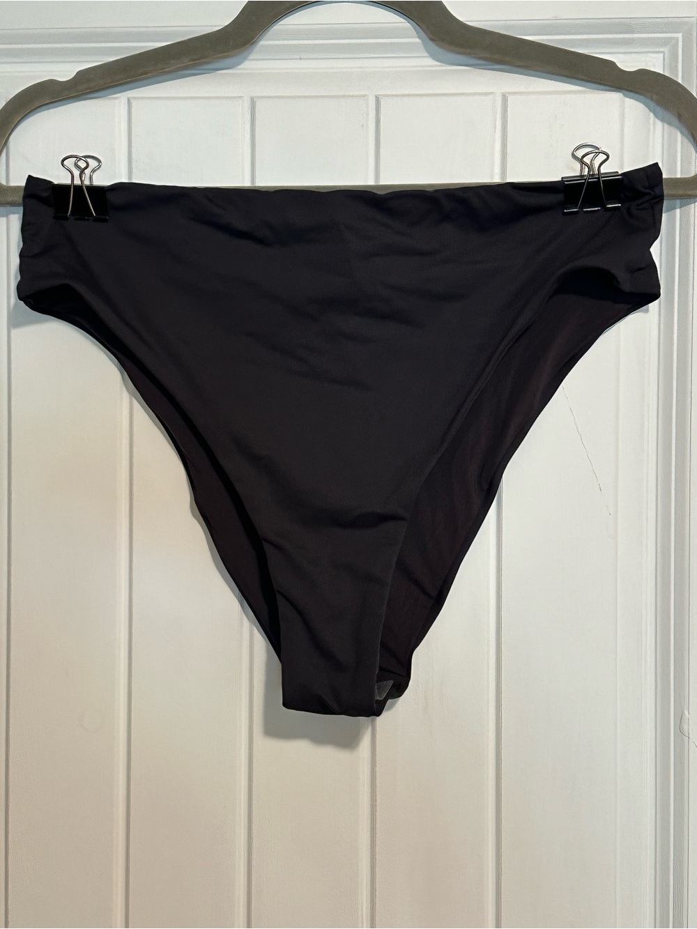 SKIMS Signature Swim Mid-Waist Swim Bottom in Onyx NWT
